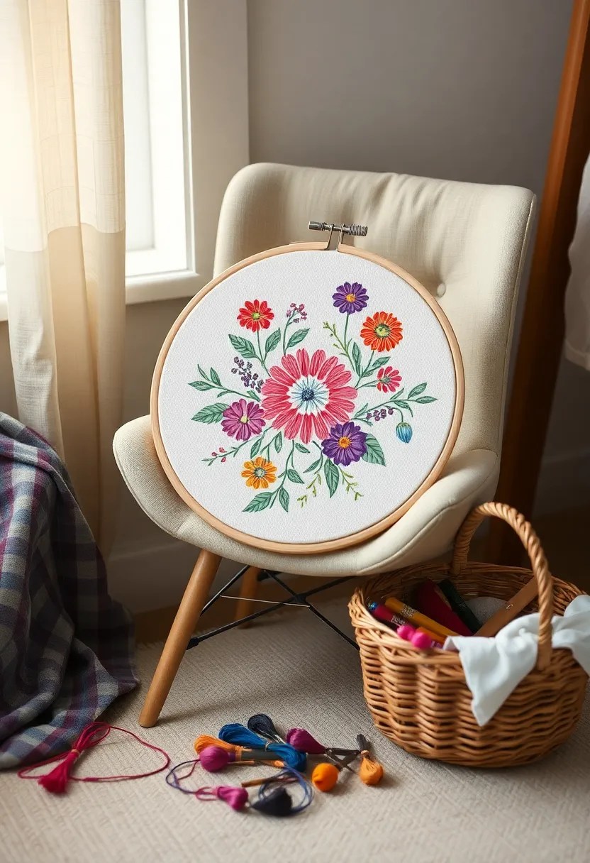 10 Art Projects to Kickstart Your Creative Journey in 2025 (You Won't Believe #5!) - 10. Embroidery Art