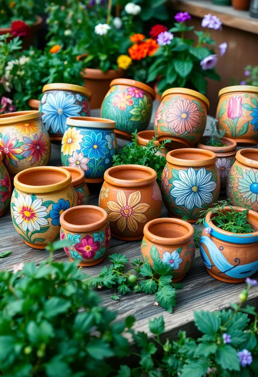 10 Art Projects to Kickstart Your Creative Journey in 2025 (You Won't Believe #5!) - 5. DIY Terracotta Pot Painting