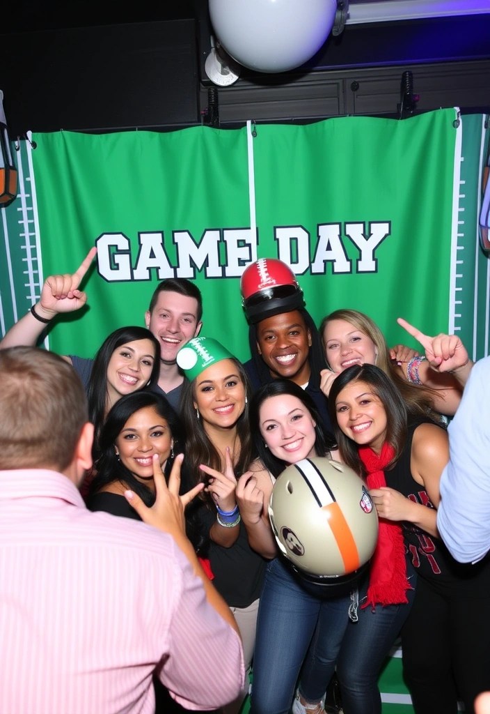 10 Easy DIY Decor Ideas for Your Super Bowl Party That Will Wow Your Guests! - 10. Game-Day Photo Booth