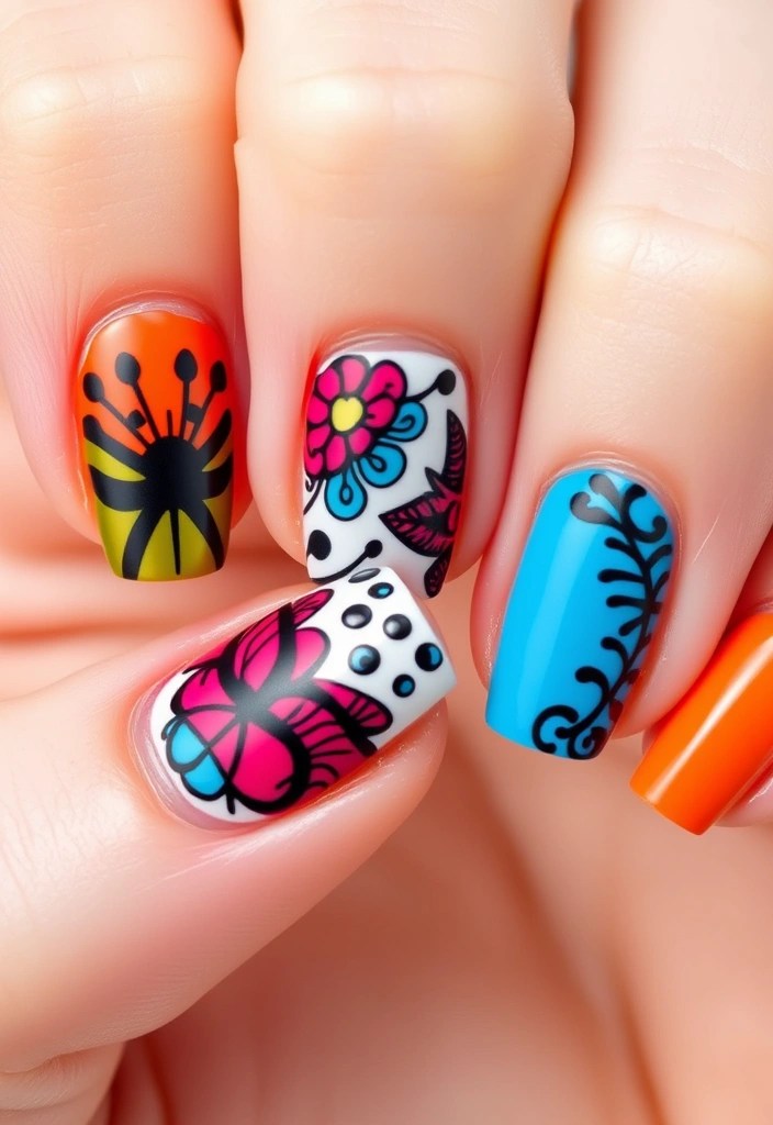 14 Bold Makeup Ideas to Try This February (Warning: #8 Will Steal the Show!) - 14. Bold Nail Art