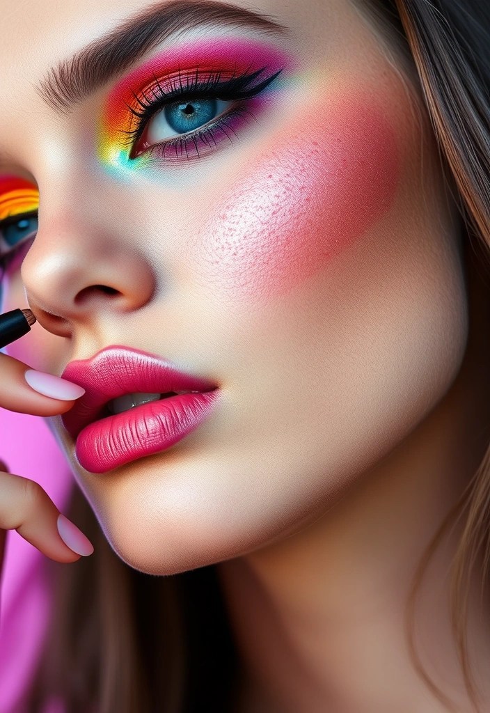 14 Bold Makeup Ideas to Try This February (Warning: #8 Will Steal the Show!) - 8. Vivid Eye Shadow