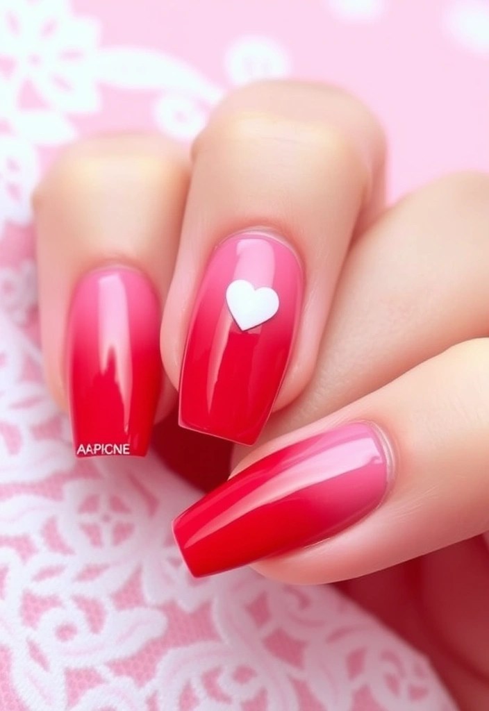 14 Creative Valentine's Day Nail Inspirations That Will Make You Stand Out! 🌟 - 1. Sweetheart Ombre