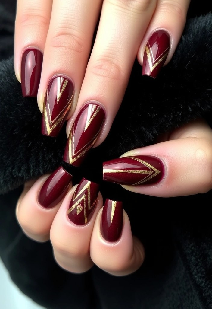14 Creative Valentine's Day Nail Inspirations That Will Make You Stand Out! 🌟 - 8. Metallic Love