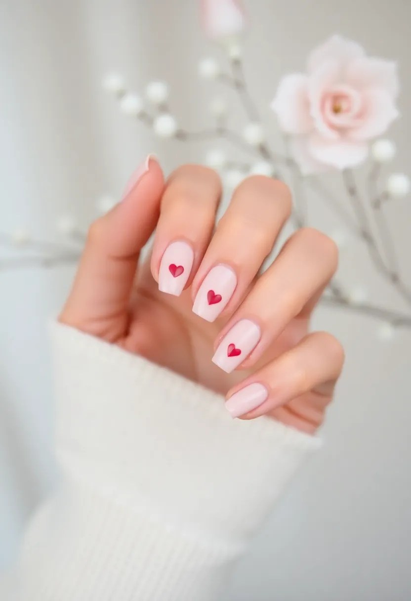14 Easy Valentine's Day Nails You Can DIY at Home (Even a Beginner Can Do #5!) - 10. Minimalist Love