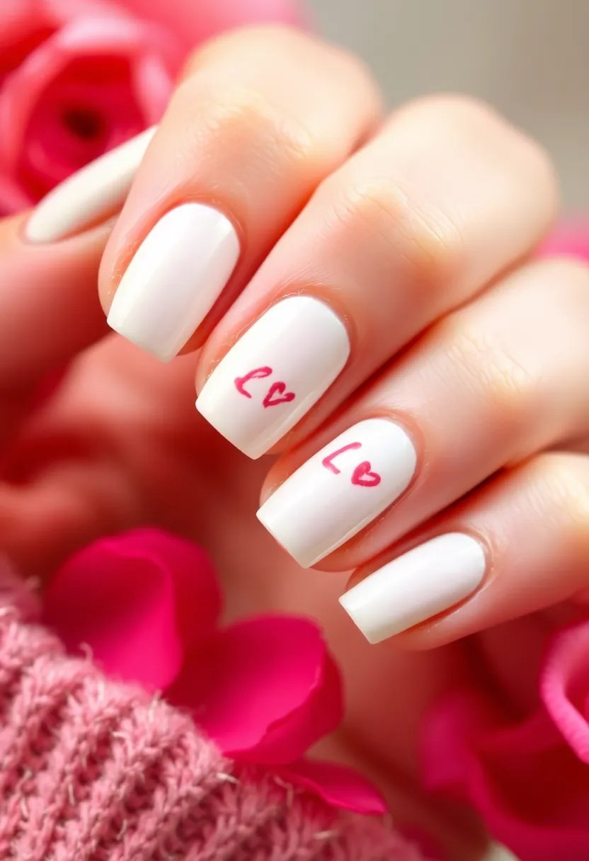14 Easy Valentine's Day Nails You Can DIY at Home (Even a Beginner Can Do #5!) - 7. Love Letter Nails