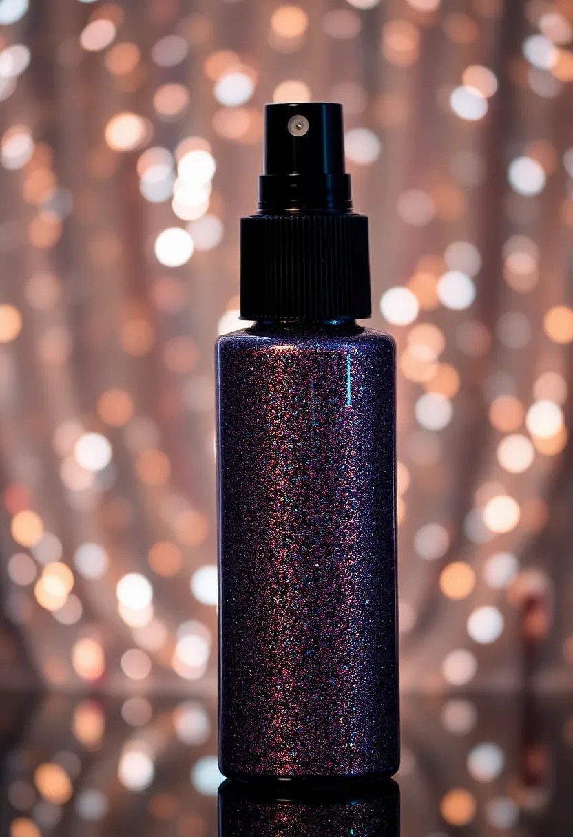14 Genius Date Night Beauty Hacks for 2025 That Will Save You Time and Stress! - 14. Final Touch with Glitter Spray