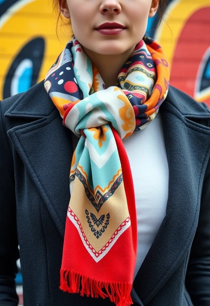 15 February Accessories That Will Transform Your Winter Wardrobe (Don’t Miss #3!) - 11. Colorful Printed Scarves