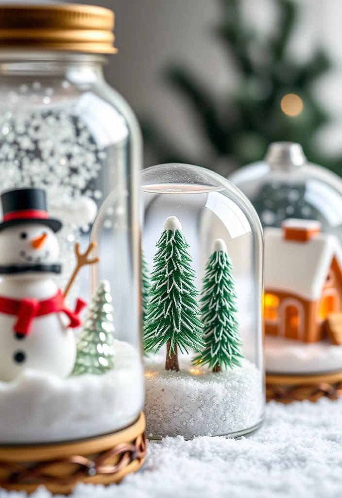15 Indoor Crafts to Beat the Winter Blues (You Won't Believe How Easy #7 Is!) - 1. Winter Wonderland Snow Globes