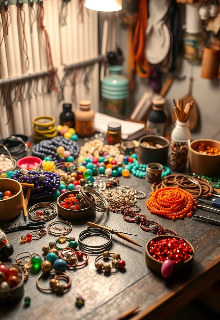 15 Indoor Crafts to Beat the Winter Blues (You Won't Believe How Easy #7 Is!) - 11. DIY Beaded Jewelry