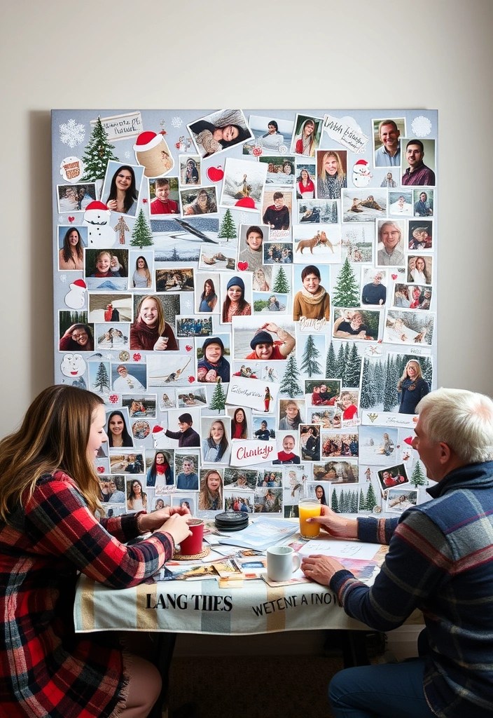 15 Indoor Crafts to Beat the Winter Blues (You Won't Believe How Easy #7 Is!) - 15. Winter Photo Collage