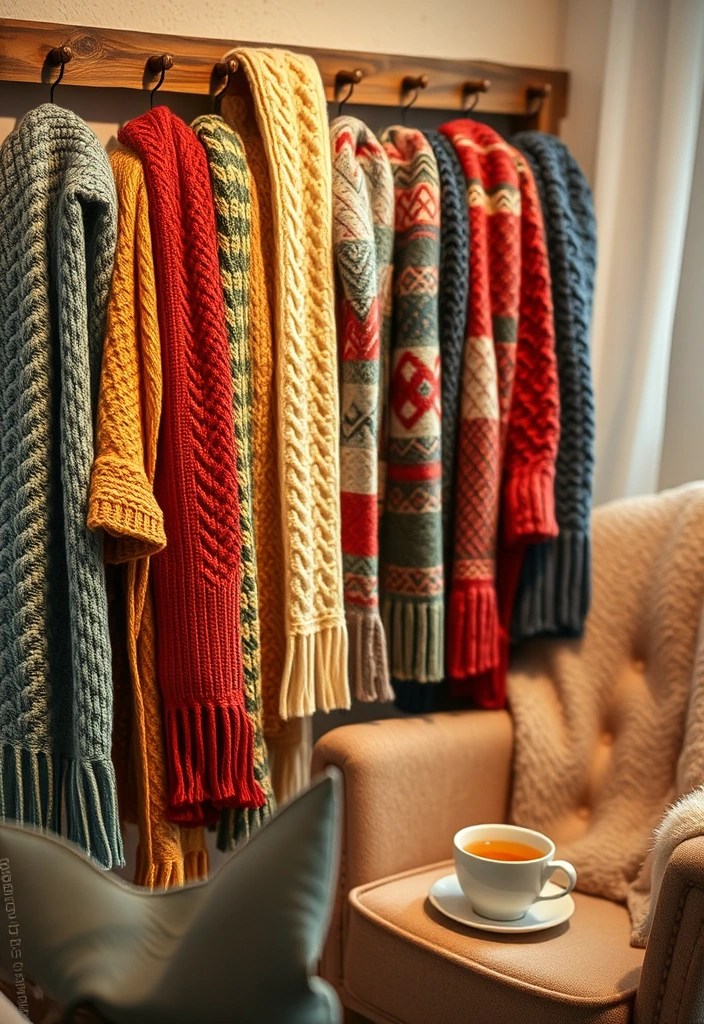 15 Indoor Crafts to Beat the Winter Blues (You Won't Believe How Easy #7 Is!) - 9. Knitted Scarves