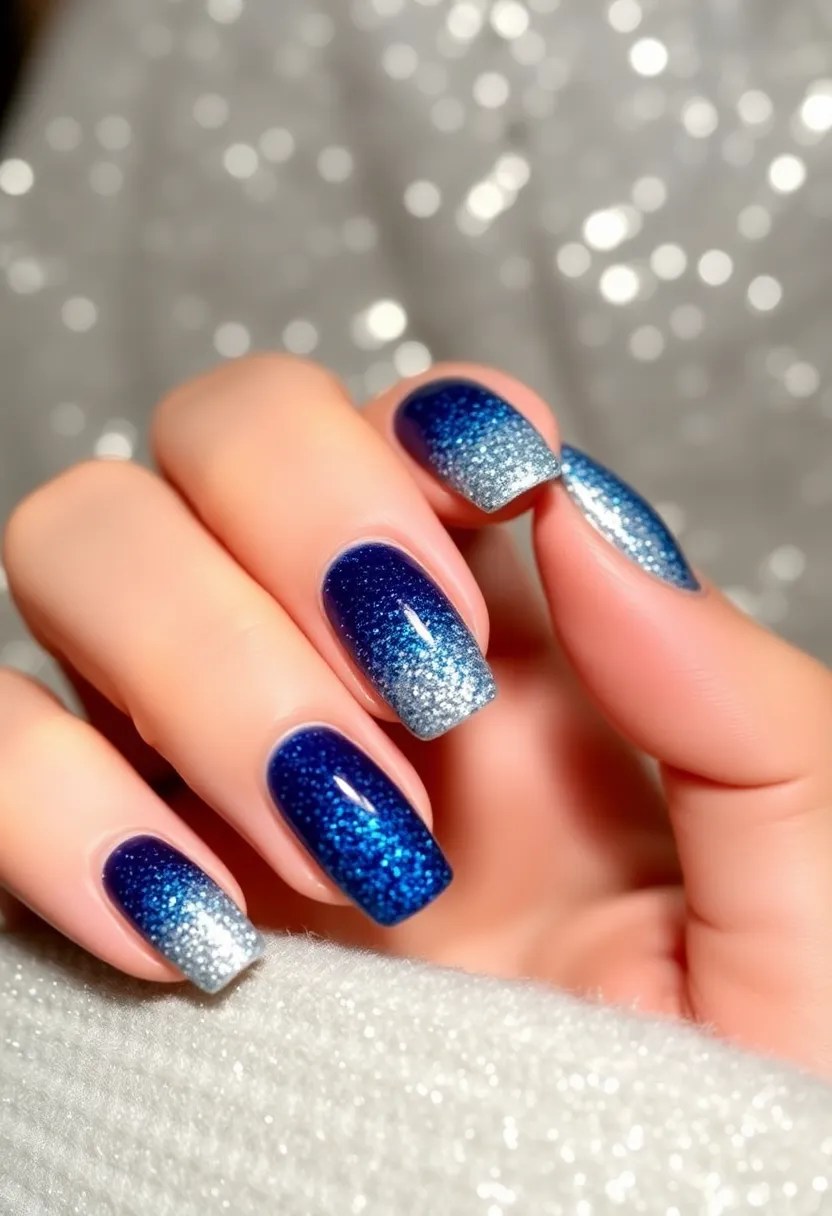 21 Trendy Date Night Nail Art Ideas That Will Make Your Hands Pop (Check Out #5!) - 16. Gradient Glitter