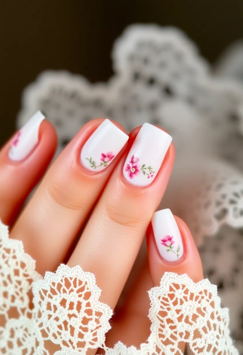 21 Trendy Date Night Nail Art Ideas That Will Make Your Hands Pop (Check Out #5!) - 21. Vintage Charm