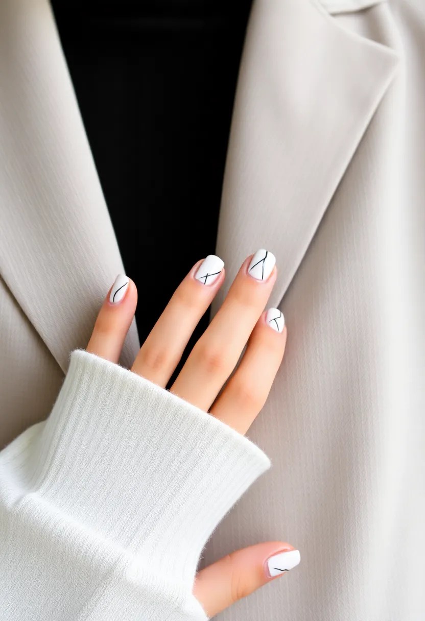 21 Trendy Date Night Nail Art Ideas That Will Make Your Hands Pop (Check Out #5!) - 4. Minimalist Chic