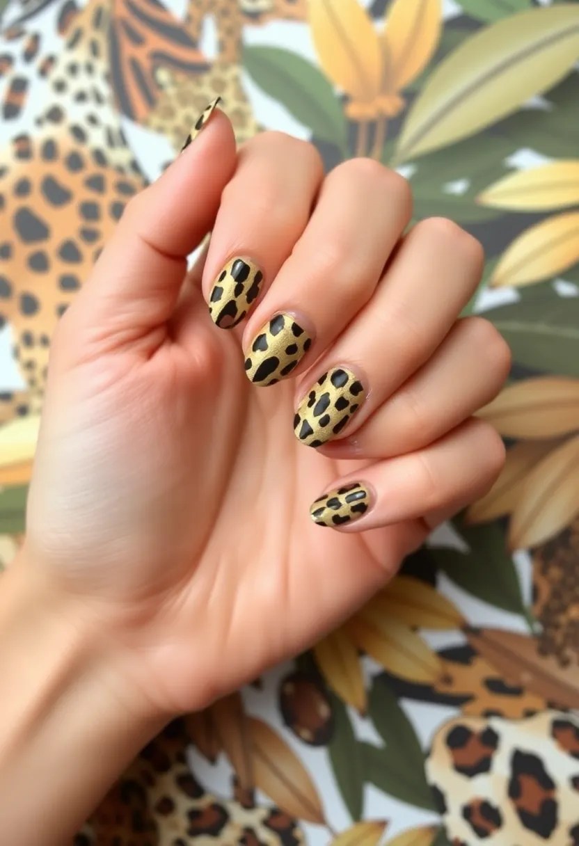 21 Trendy Date Night Nail Art Ideas That Will Make Your Hands Pop (Check Out #5!) - 8. Animal Print Allure