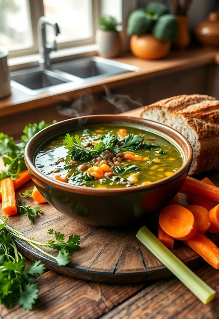 22 Healthy Winter Recipes That'll Keep You Fit and Cozy (You Need #10!) - 1. Hearty Lentil and Kale Soup