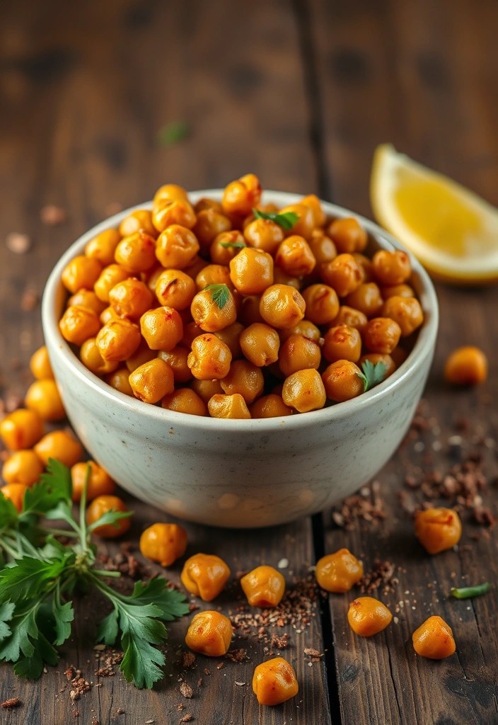22 Healthy Winter Recipes That'll Keep You Fit and Cozy (You Need #10!) - 11. Spicy Roasted Chickpeas
