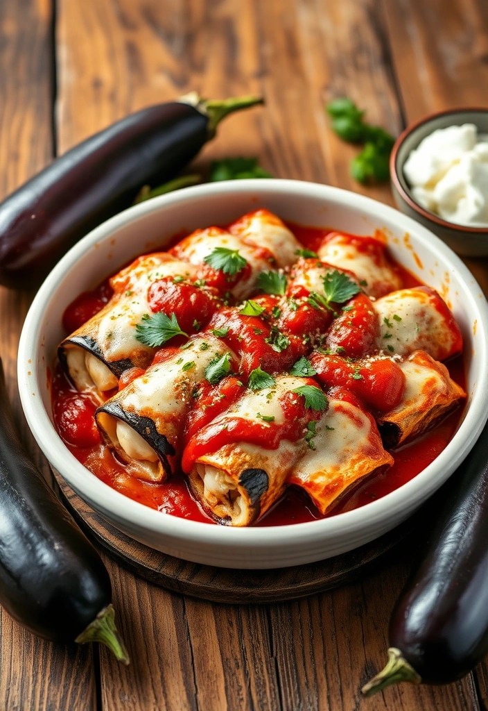 22 Healthy Winter Recipes That'll Keep You Fit and Cozy (You Need #10!) - 18. Eggplant Rollatini with Spinach and Ricotta