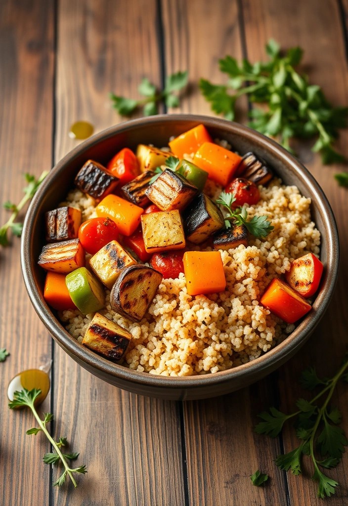 22 Healthy Winter Recipes That'll Keep You Fit and Cozy (You Need #10!) - 20. Grilled Vegetable and Quinoa Bowl