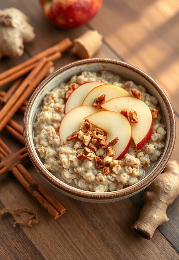22 Healthy Winter Recipes That'll Keep You Fit and Cozy (You Need #10!) - 4. Ginger-Spiced Apple Cinnamon Oatmeal