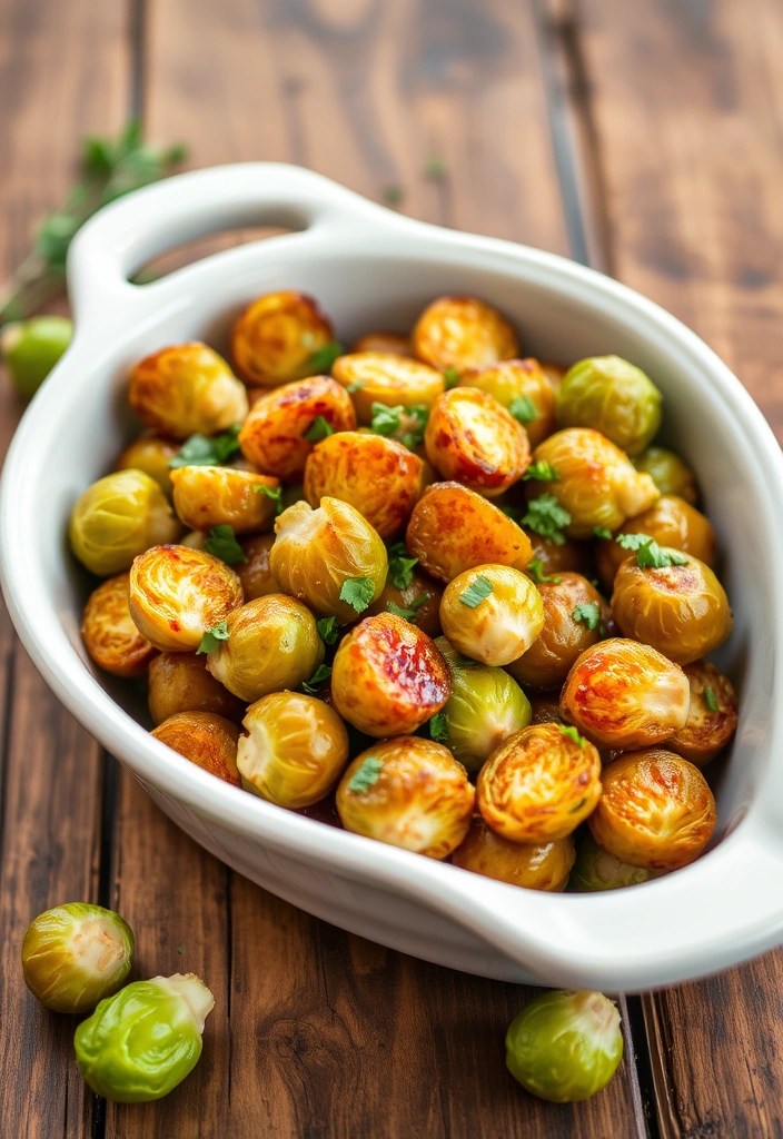 22 Healthy Winter Recipes That'll Keep You Fit and Cozy (You Need #10!) - 9. Maple-Mustard Glazed Brussels Sprouts