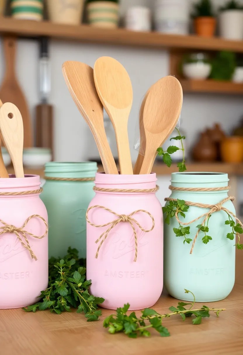 22 Stunning DIY Home Decor Projects to Start in 2025 (Transform Your Space!) - 1. Upcycled Mason Jar Organizers