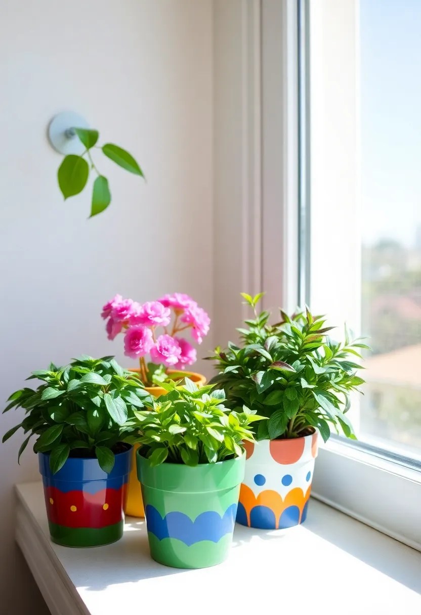 22 Stunning DIY Home Decor Projects to Start in 2025 (Transform Your Space!) - 12. Painted Plant Pots
