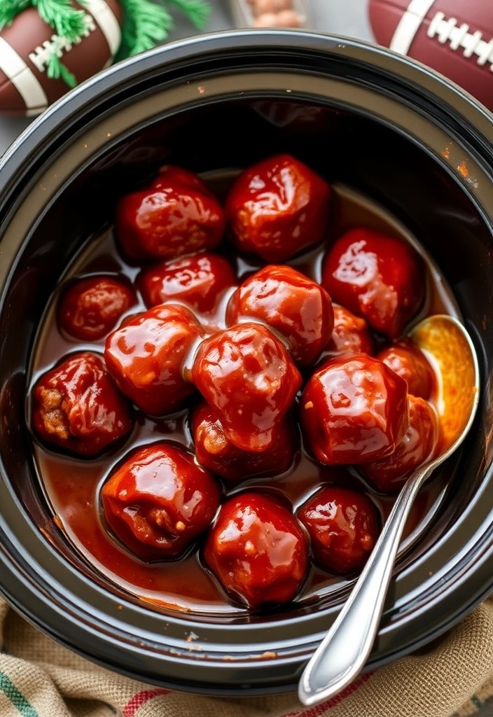 25 Irresistible Super Bowl Recipes That Will Steal the Show! - 11. Sweet and Spicy Meatballs