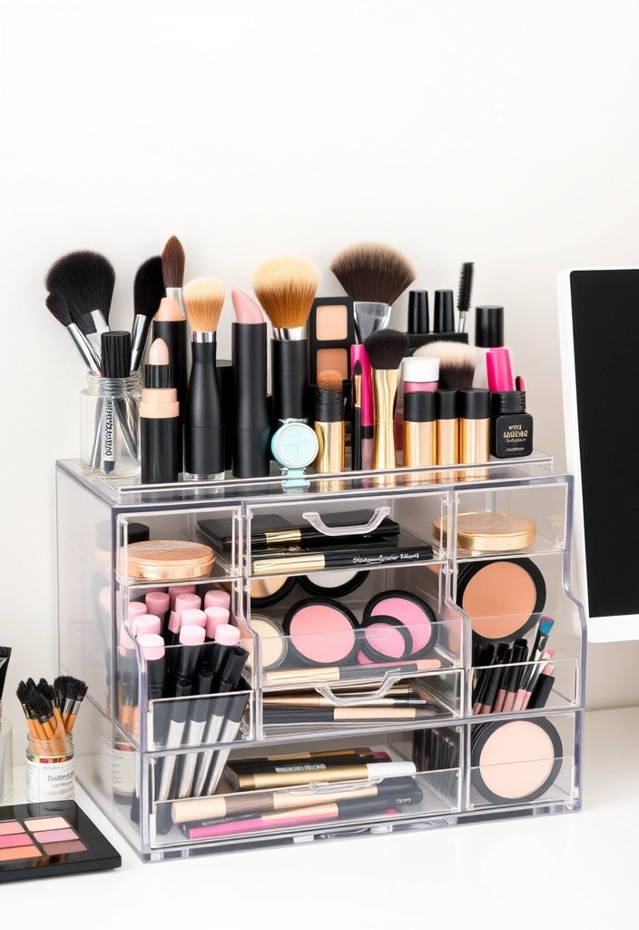 10 Budget Beauty Makeover Hacks You Won't Believe Are Under $20! - 10. Affordable Makeup Organizer: Declutter Your Beauty Space