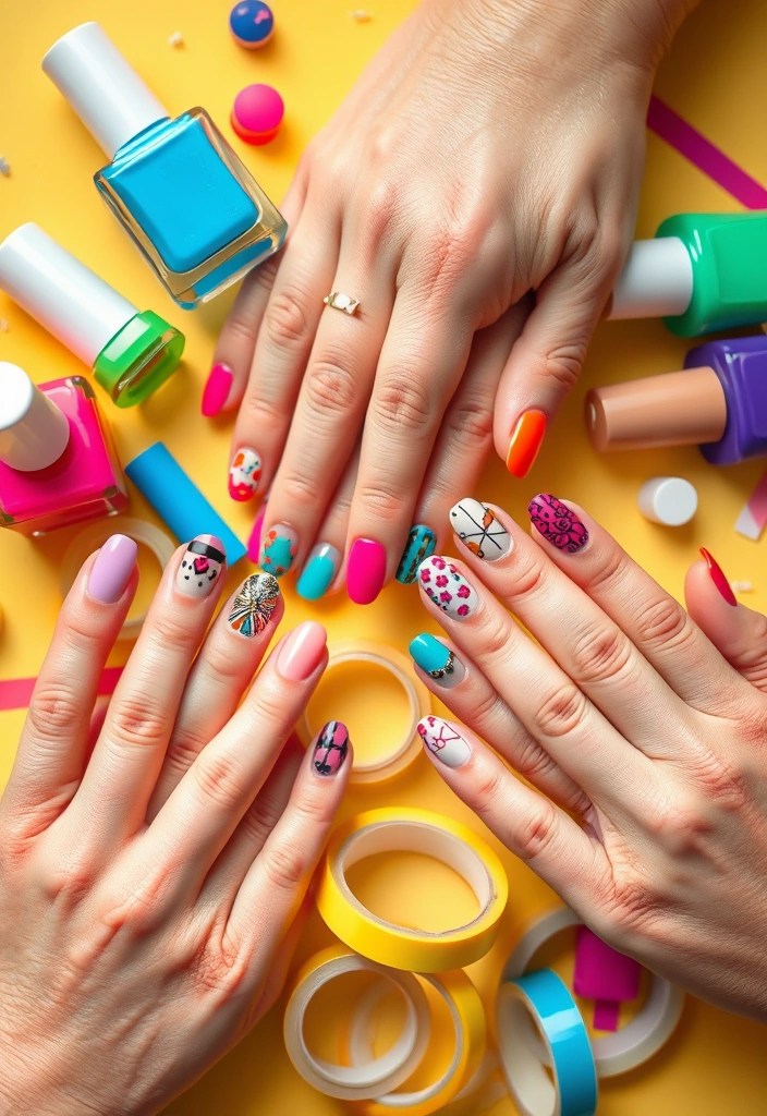 10 Budget Beauty Makeover Hacks You Won't Believe Are Under $20! - 4. Nail Art with Household Items: Creative Designs