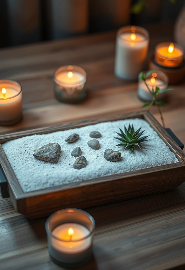 10 DIY Indoor Gardens That Are Surprisingly Easy to Create (You’ll Be Inspired by #4!) - 10. Mini Zen Garden