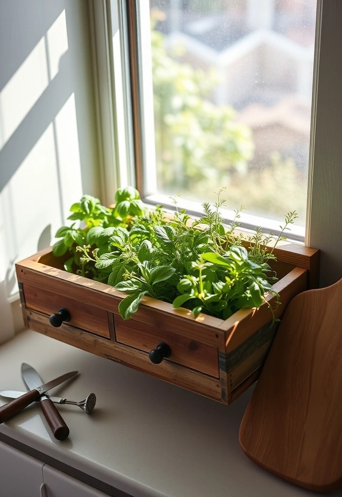 10 DIY Indoor Gardens That Are Surprisingly Easy to Create (You’ll Be Inspired by #4!) - 3. Herb Garden in a Drawer