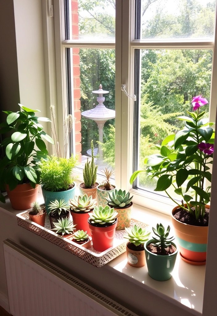 10 DIY Indoor Gardens That Are Surprisingly Easy to Create (You’ll Be Inspired by #4!) - 7. Windowsill Garden