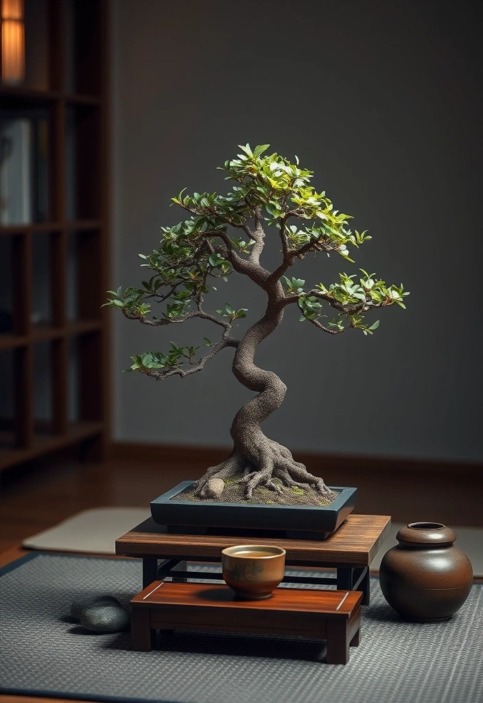 10 DIY Indoor Gardens That Are Surprisingly Easy to Create (You’ll Be Inspired by #4!) - 8. DIY Indoor Bonsai Tree