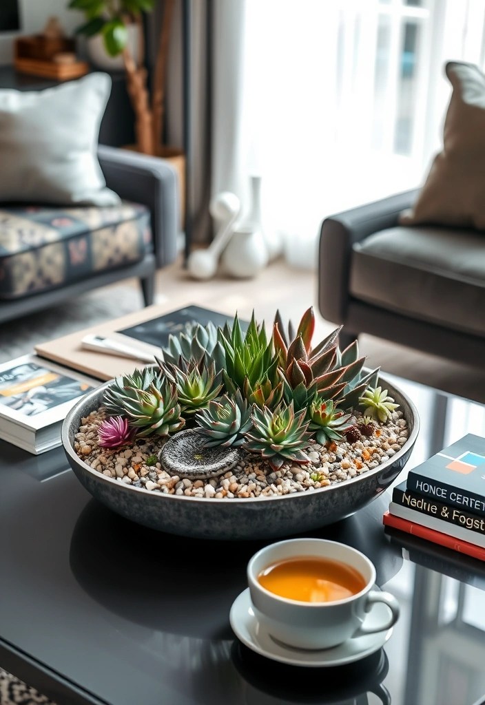 10 DIY Indoor Gardens That Are Surprisingly Easy to Create (You’ll Be Inspired by #4!) - 9. Indoor Succulent Garden