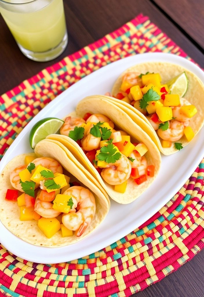 10 Easy Dinner Recipes for February That’ll Save Your Weeknights! - 2. Spicy Shrimp Tacos with Mango Salsa