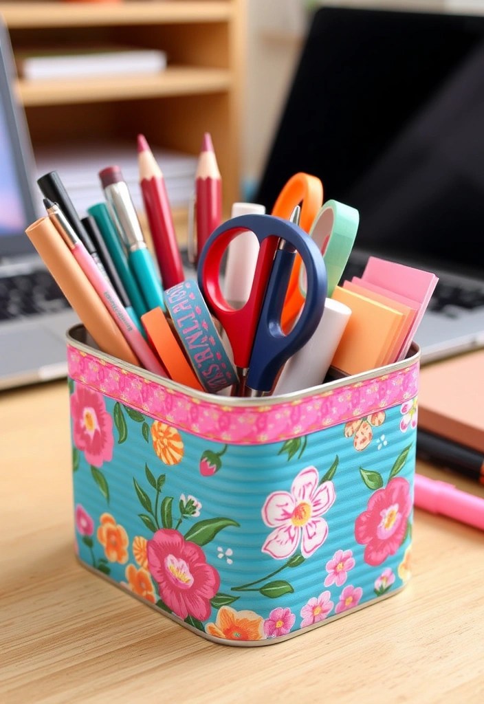 10 Eye-Catching Workspace DIY Crafts You Can Make in 60 Minutes (Get Inspired by #4!) - 1. Personalized Desk Organizer
