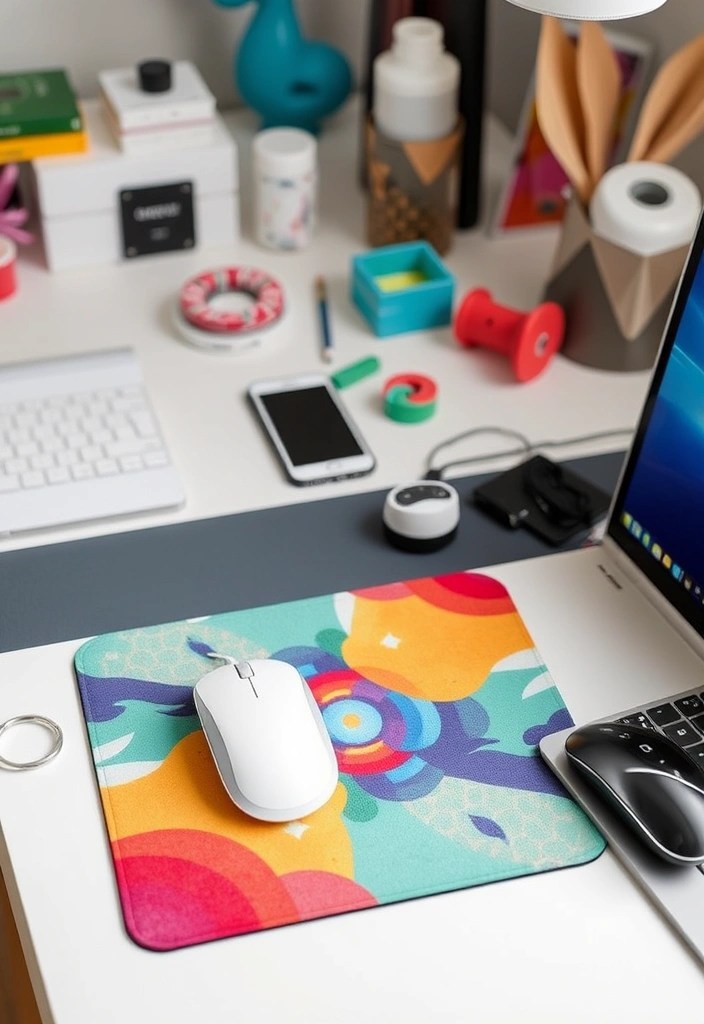 10 Eye-Catching Workspace DIY Crafts You Can Make in 60 Minutes (Get Inspired by #4!) - 10. Custom Mouse Pad