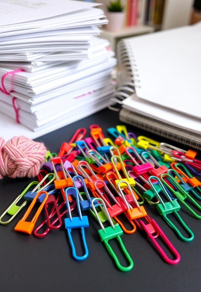10 Eye-Catching Workspace DIY Crafts You Can Make in 60 Minutes (Get Inspired by #4!) - 5. Decorative Paper Clips