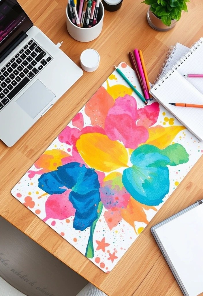 10 Eye-Catching Workspace DIY Crafts You Can Make in 60 Minutes (Get Inspired by #4!) - 7. DIY Desk Mat
