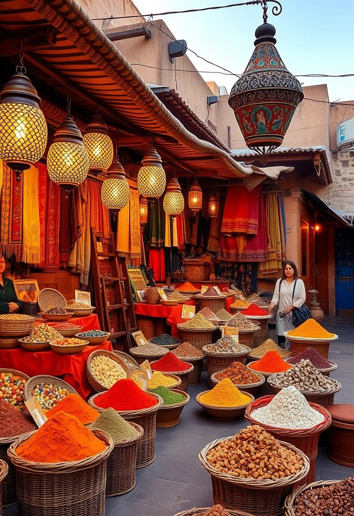 10 Global Food Adventures You Must Experience Before You Die (Number 5 Will Blow Your Mind!) - 3. Dive into the Spice Markets of Marrakech, Morocco