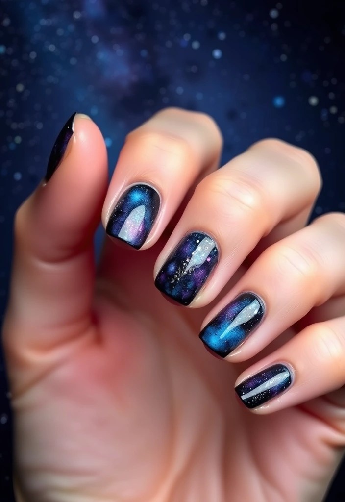 12 Nail Makeover Ideas That Will Make Your Friends Jealous (You Won't Believe #3!) - 1. Galaxy Nails