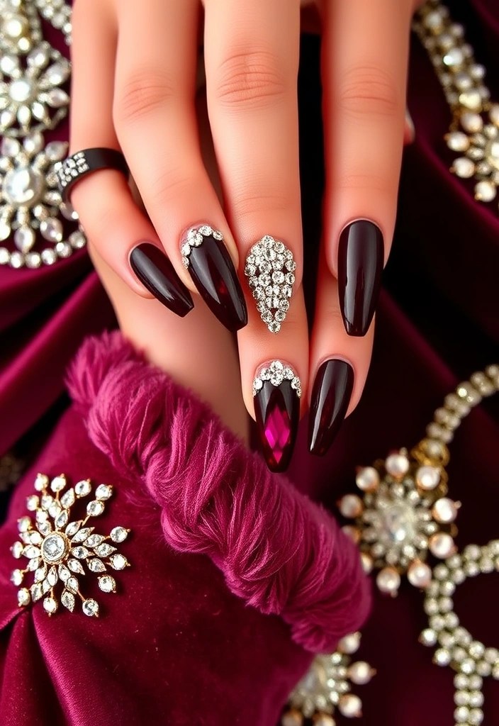 12 Nail Makeover Ideas That Will Make Your Friends Jealous (You Won't Believe #3!) - 10. Rhinestone Accents