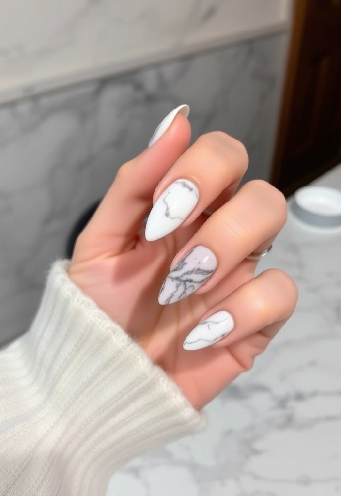 12 Nail Makeover Ideas That Will Make Your Friends Jealous (You Won't Believe #3!) - 2. Marble Effect