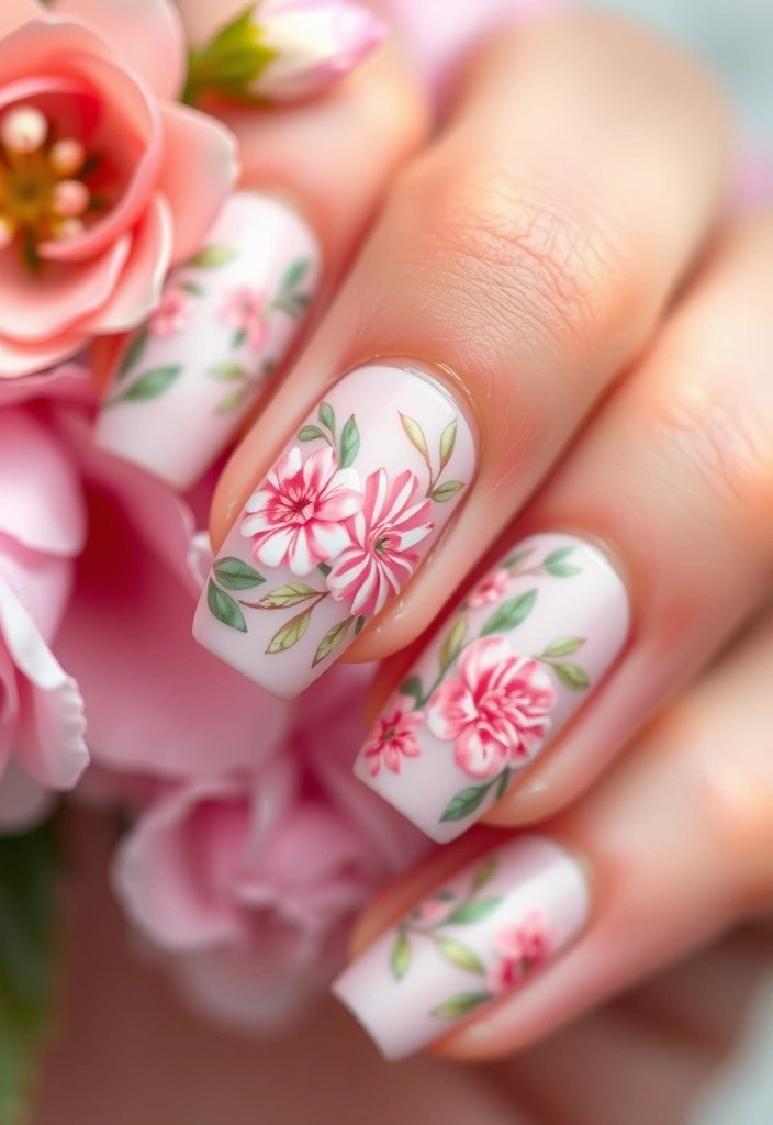 12 Nail Makeover Ideas That Will Make Your Friends Jealous (You Won't Believe #3!) - 4. Floral Nail Art