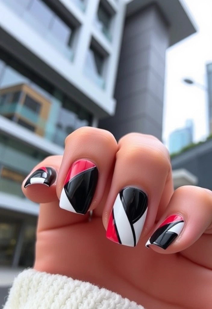 12 Stunning Summer Nail Art Ideas That'll Have You Booking Your Next Beach Trip! - 10. Geometric Shapes