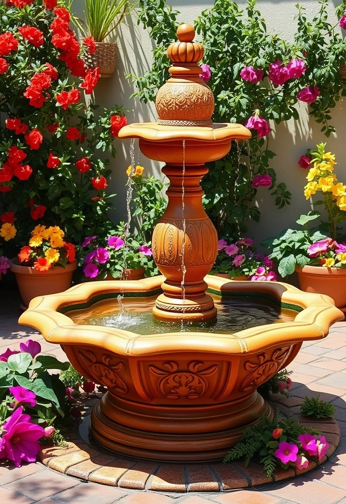 15 Enchanting Garden Fountains to Transform Your Outdoor Oasis (Wait Until You See #4!) - 1. Mediterranean Charm: The Terra Cotta Fountain