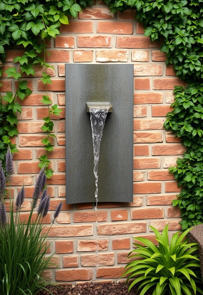 15 Enchanting Garden Fountains to Transform Your Outdoor Oasis (Wait Until You See #4!) - 13. Sleek Design: The Wall Fountain