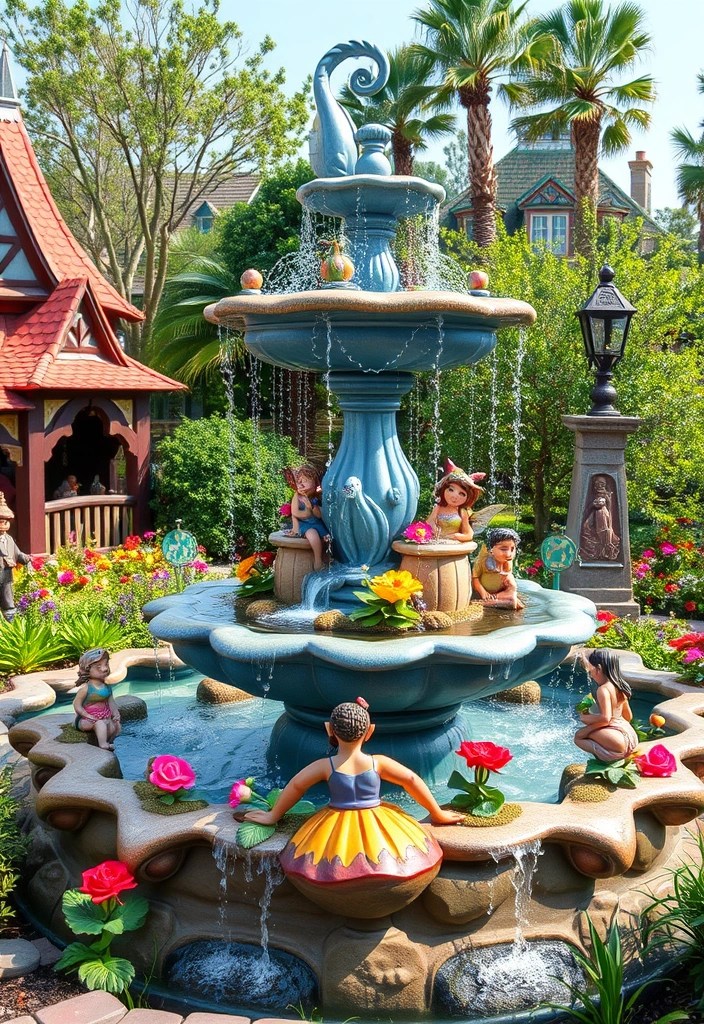15 Enchanting Garden Fountains to Transform Your Outdoor Oasis (Wait Until You See #4!) - 9. Whimsical Design: The Fairy Tale Fountain