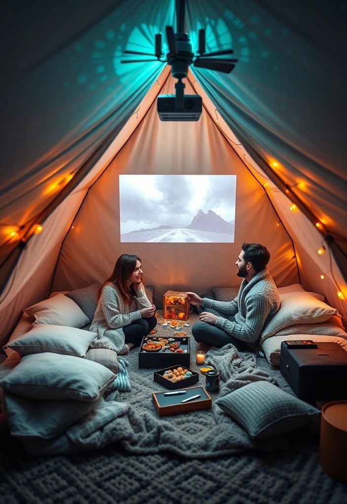 18 Unique Date Night Ideas That Will Make You Go 'Wow!' (Especially #9!) - 7. Indoor Camping Night
